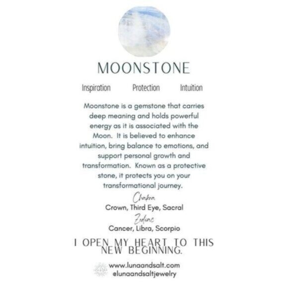 Moonstone Toggle clasp necklace Gold non-tarnish chain rainbow moonstone - Picture 10 of 12